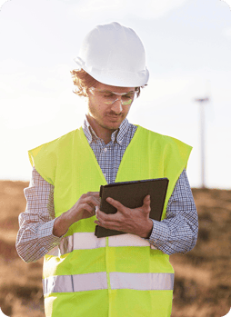 profissional usando software de checklist Ambisis profissional usando software de checklist Ambisis
