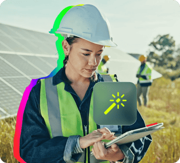 profissional usando o checklist ambiental da Ambisis